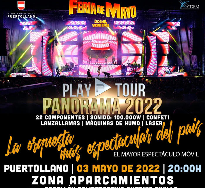 Panorama, una de las orquestas más espectaculares, ofrecerá un concierto el 3 de mayo en Puertollano